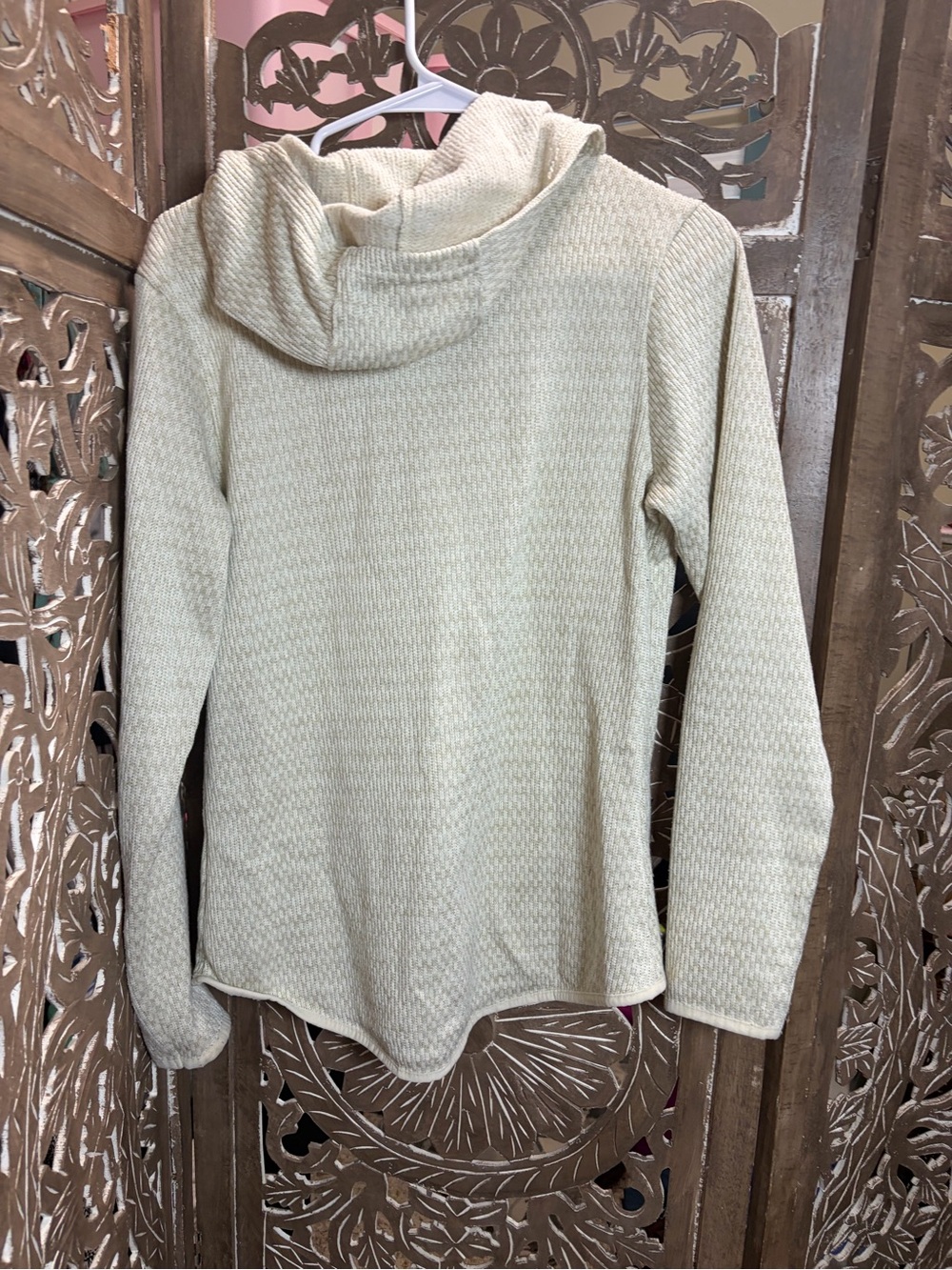 Columbia Cream Hooded Cowl Pullover Sweater - Picture 6 of 6